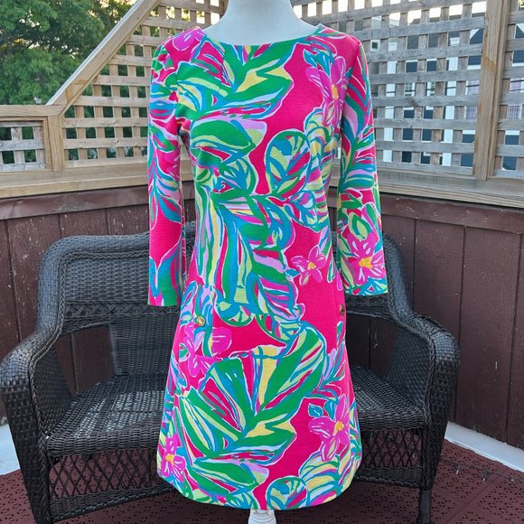 Lilly Pulitzer Multicolor Charlene Jungle Tumble Shift Dress (size S) - Picture 2 of 13